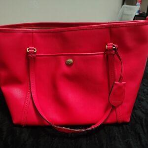 Coach Red Tote Bag